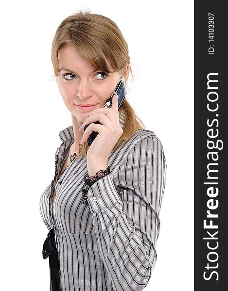 Woman with phone