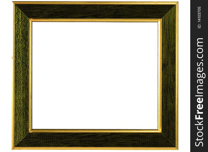 Gold-rimmed Wooden Frame