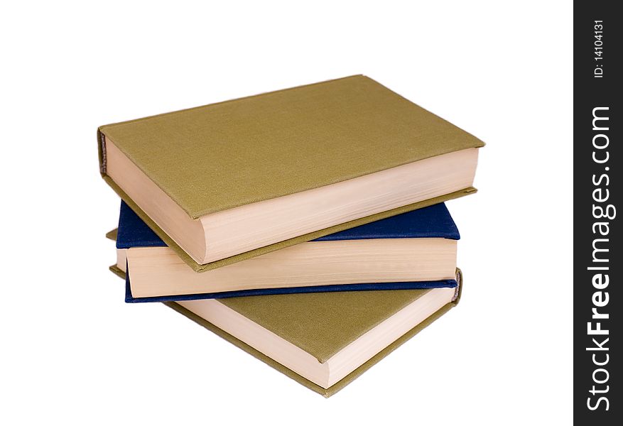 Books  on a white background