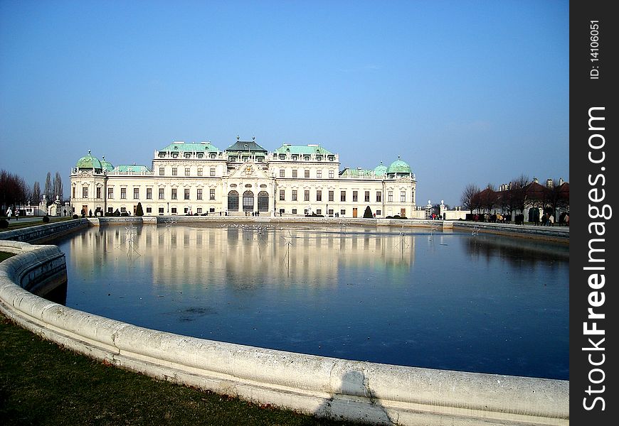 The residence of Belvedere ni Wien, Austria. The residence of Belvedere ni Wien, Austria