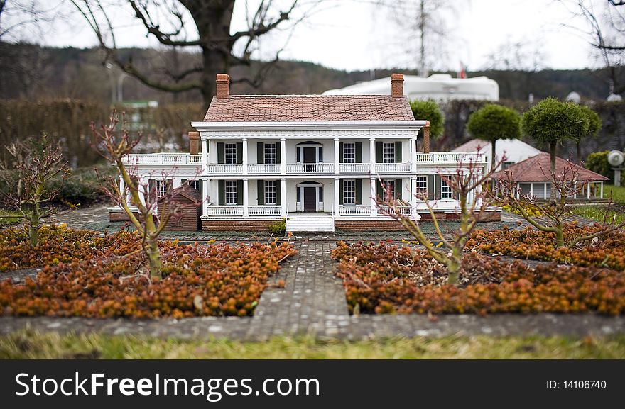 Photo of the mini building of united states. Photo of the mini building of united states