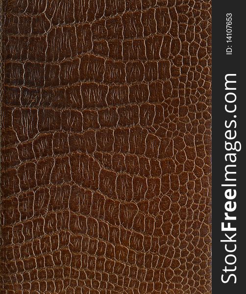 Artifical crocodile leather used for document covers. Artifical crocodile leather used for document covers
