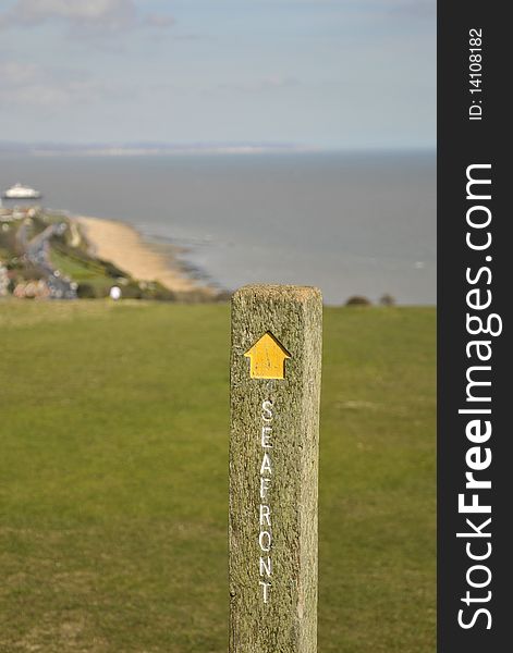 Signpost On South Downs Way
