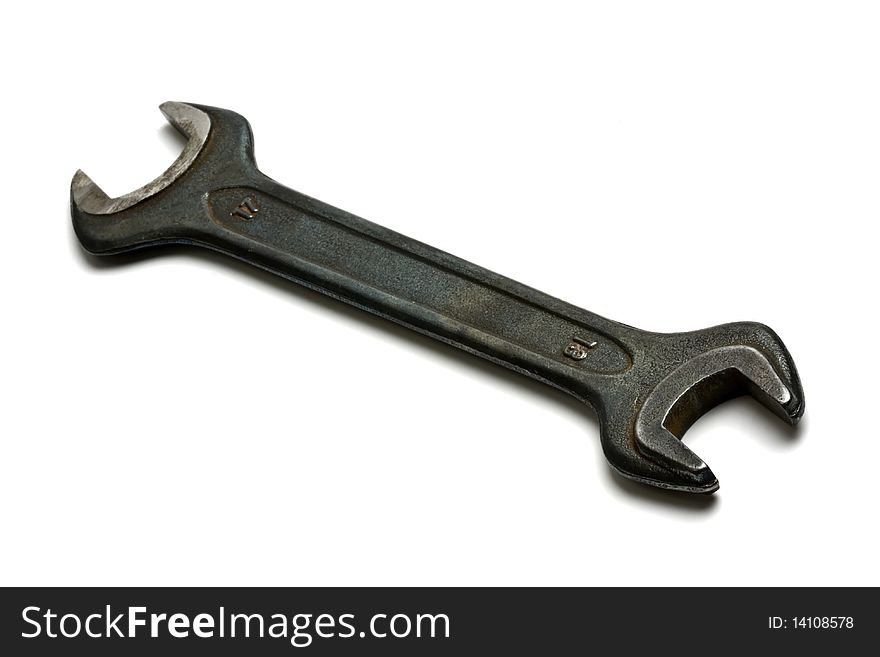 Wrench isolated on white background