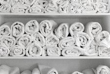 White Towels Pattern. Bathroom, Spa, Sauna Concept Royalty Free Stock Photo White Towels Pattern. Bathroom, Spa, Sauna Concept Royalty Free Stock Photo