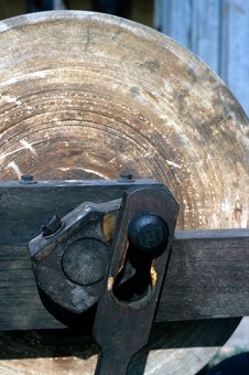 Antique Sharpening Stone Stock Photo Antique Sharpening Stone Stock Photo