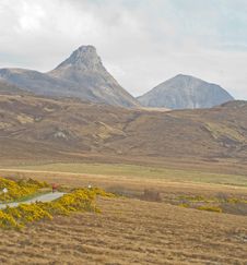 Stac Polly Viewed From The West. Royalty Free Stock Photo