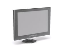 3D Rendering Of LCD Monitor Stock Photo 3D Rendering Of LCD Monitor Stock Photo