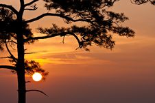 Sunrise At Pha Nok Aen Royalty Free Stock Photography Sunrise At Pha Nok Aen Royalty Free Stock Photography
