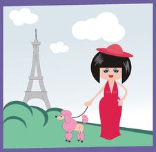 The Lady In Paris Stock Image The Lady In Paris Stock Image