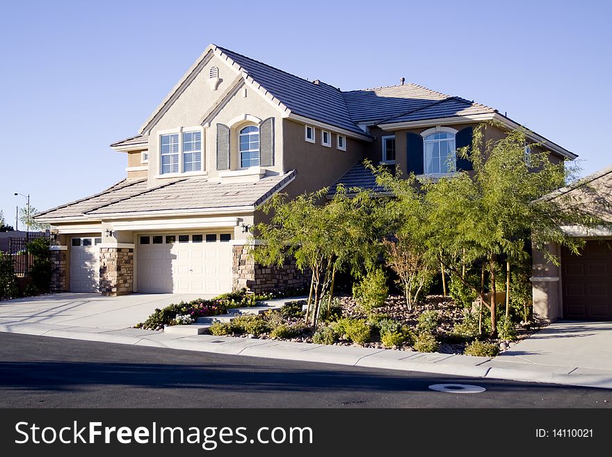 Exterior view of a southwestern house