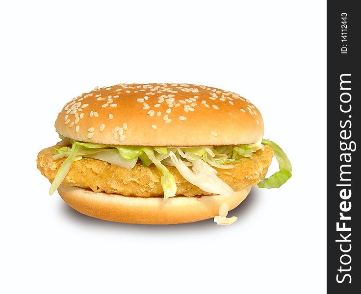 The hamburger is shown on the image. The hamburger is shown on the image.