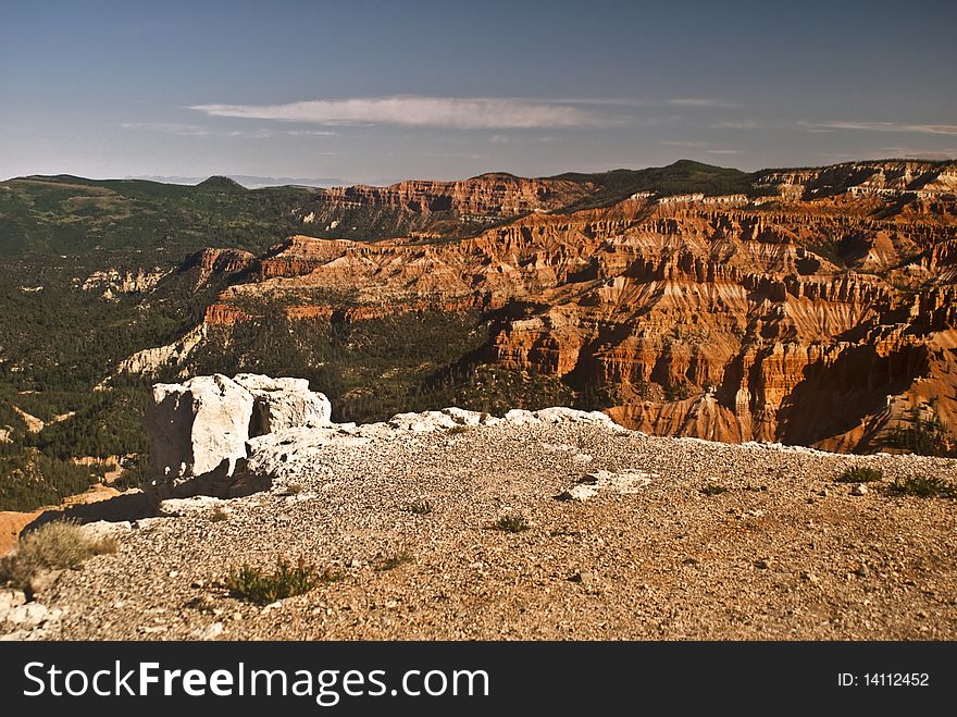 View of Bryce Canyon National Park in Utah. View of Bryce Canyon National Park in Utah