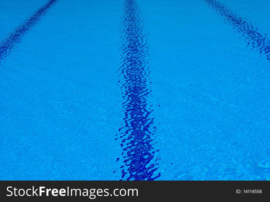 Swimming pools ripples generated by gentle winds