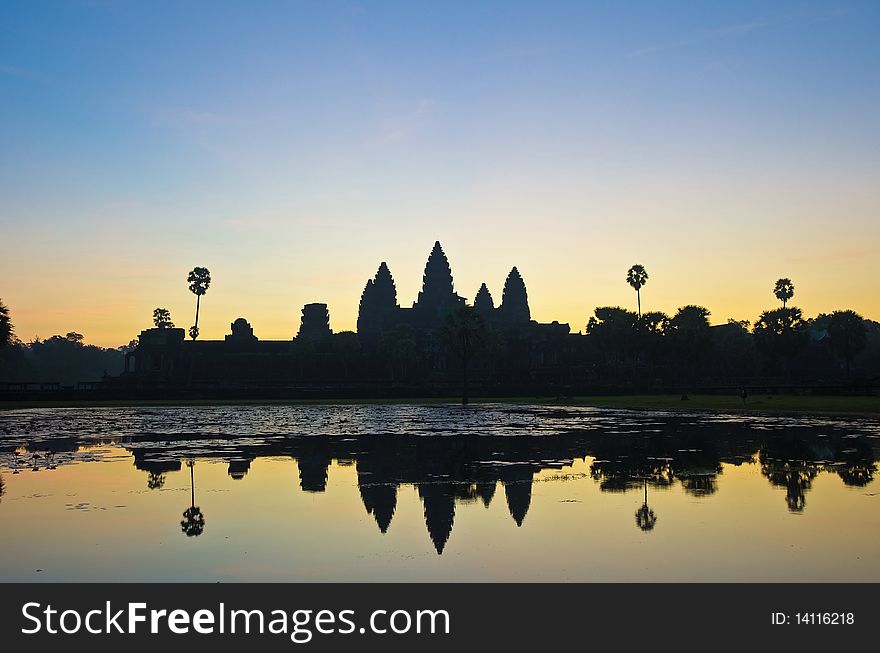 Angkor Wat entrance within the Angkor Temples, Cambodia