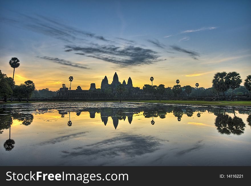 Angkor Wat entrance within the Angkor Temples, Cambodia