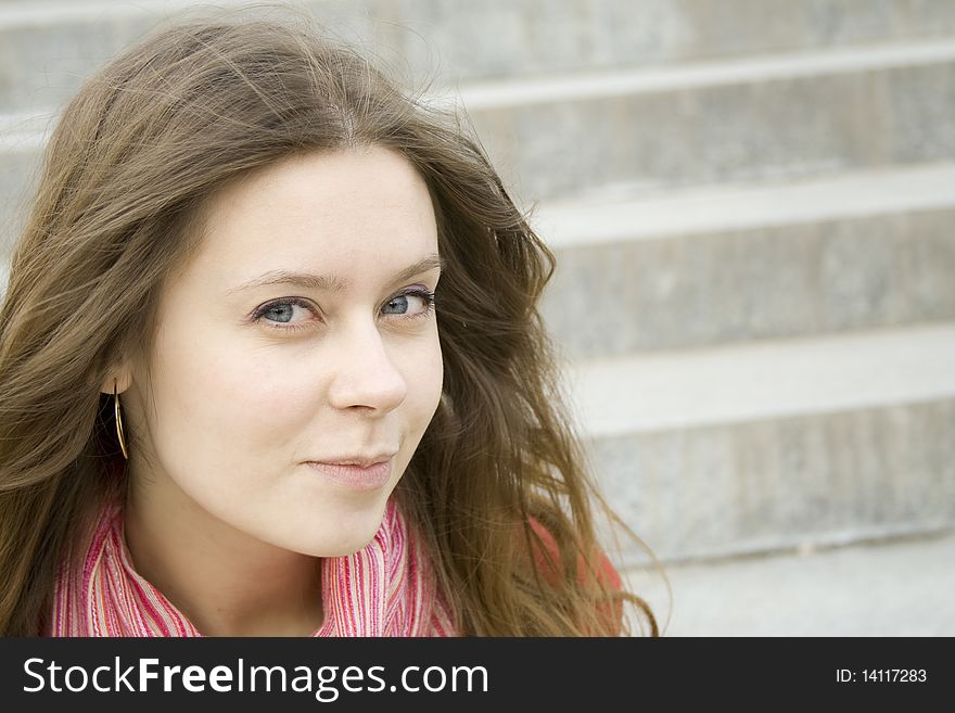 Emotional portrait of a beautiful girl. Emotional portrait of a beautiful girl.