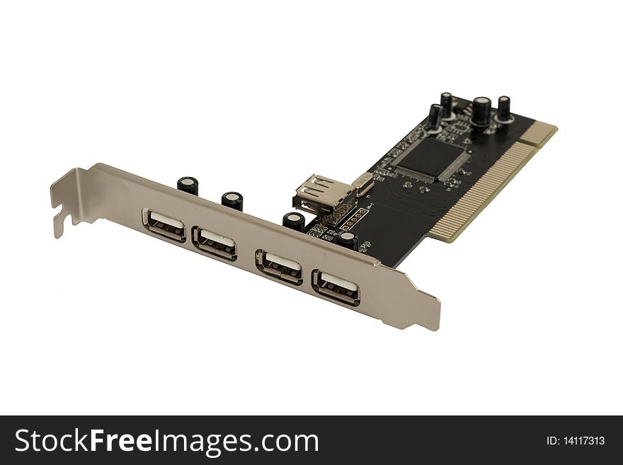 5 USB To 1 PCI Adapter Card