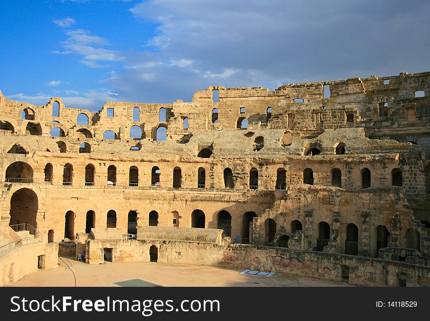 Africa, Tunis, el Djem - The Colosseum