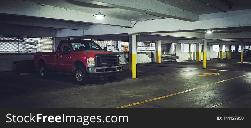 Pick up on parking in Chicago, USA. Pick up on parking in Chicago, USA