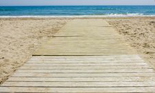 Footbridge To The Beach Royalty Free Stock Image Footbridge To The Beach Royalty Free Stock Image