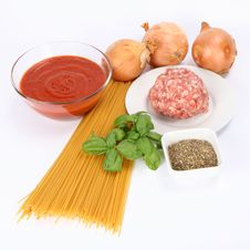 Spaghetti Bolognese Ingredients Stock Photos Spaghetti Bolognese Ingredients Stock Photos
