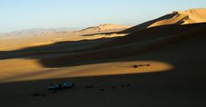 Algeria Sahara Dune Sunrise Landscape Royalty Free Stock Images