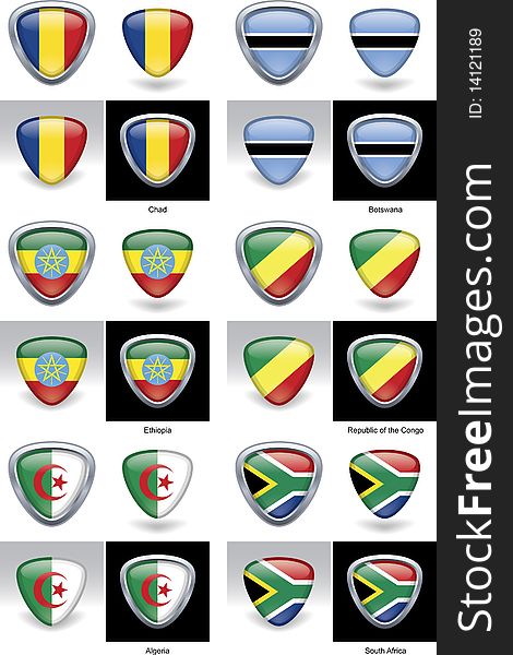 African Flag Crests