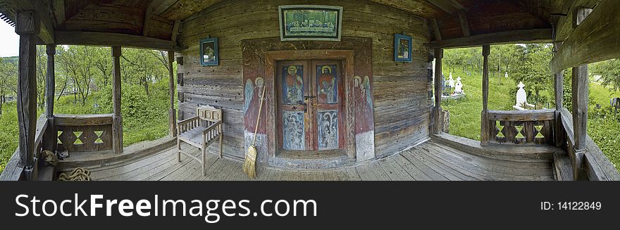 Poienile, traditional church of northern Romania. Poienile, traditional church of northern Romania