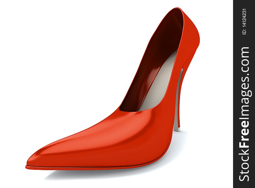 Red women s shoe