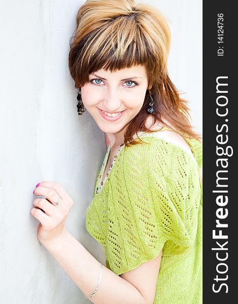 Portrait of a beautiful young woman outdoors. Portrait of a beautiful young woman outdoors.