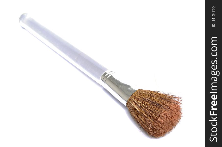 Make-up brush isolated on white background