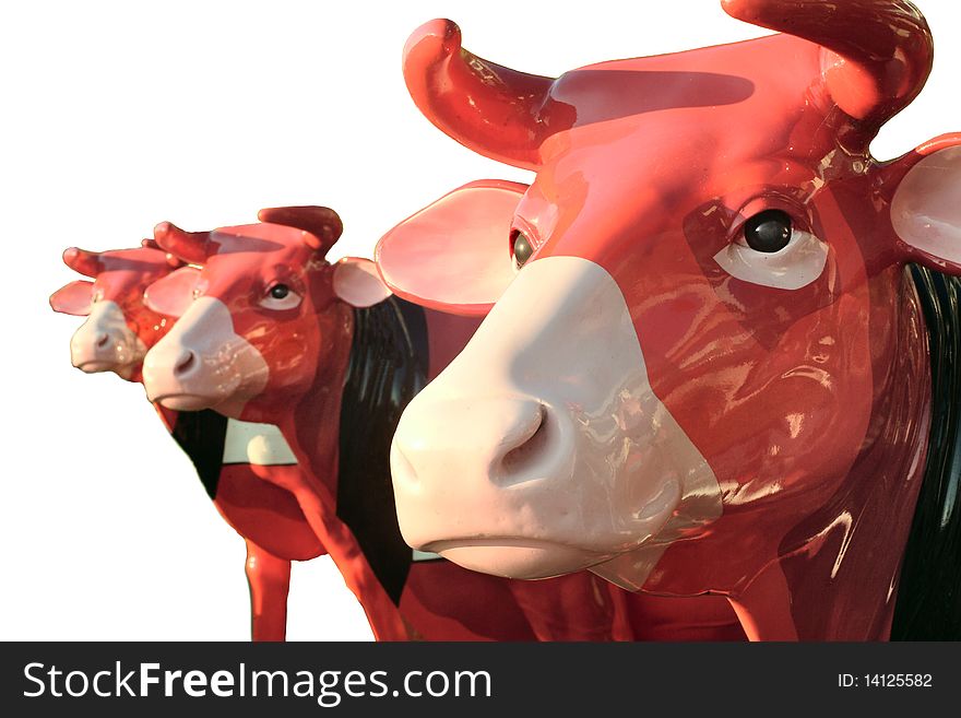 3 cows - bull, bullock,oxen, ox