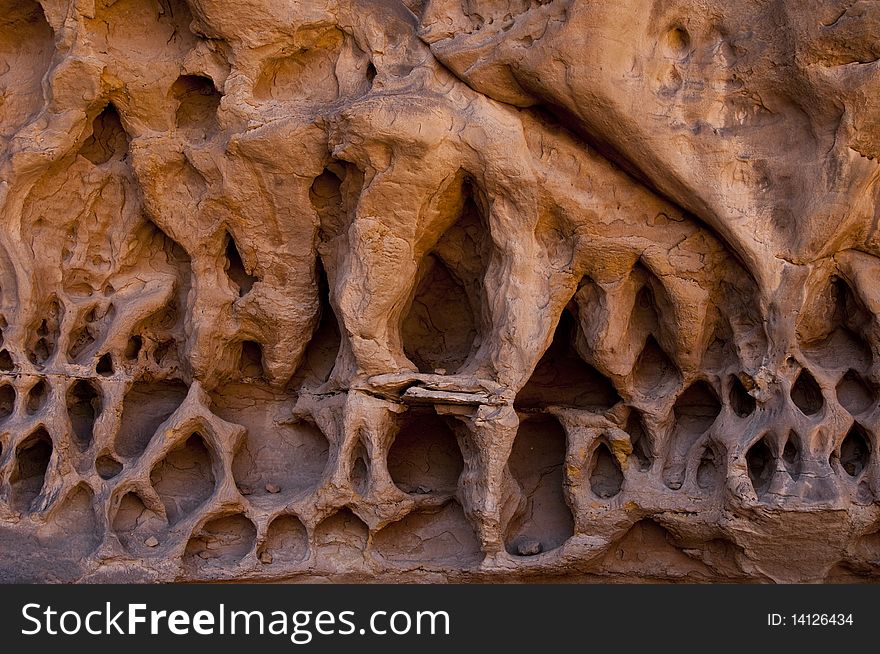 Particular rock in Sahara desert cave. Particular rock in Sahara desert cave