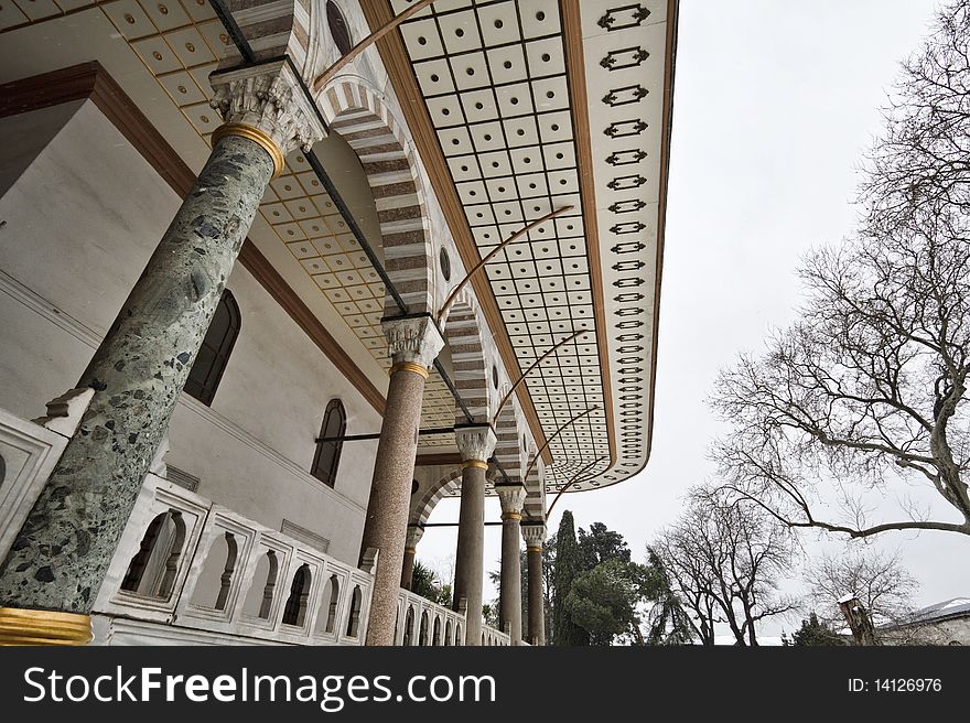 Turkey, Istanbul, Topkapi Palace, roof ornaments