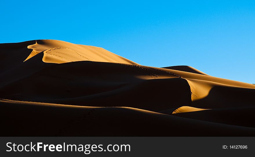 Algeria Sahara Dune Sunset Landscape