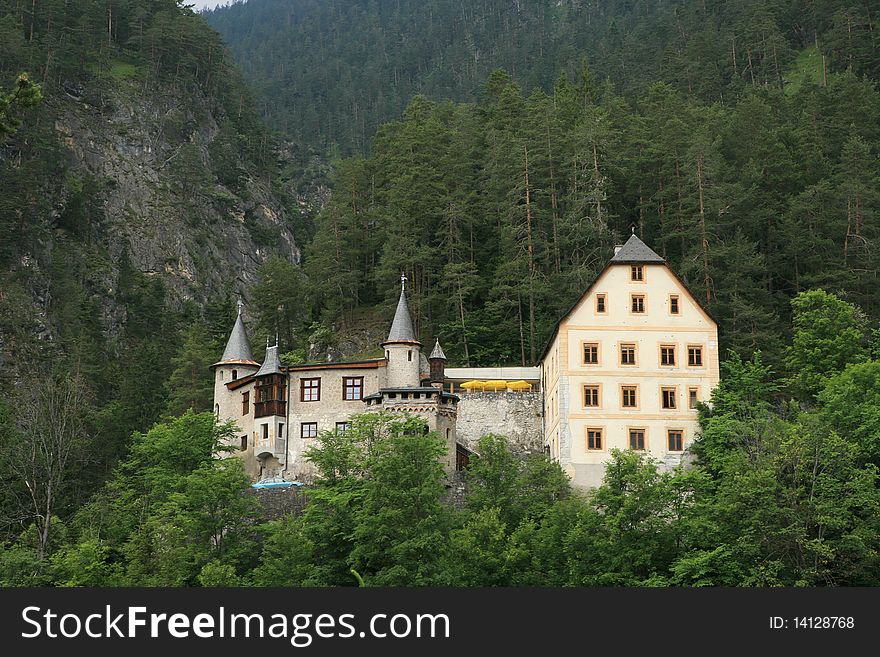 Fernstein Castle not far from Innsbruck in Austria