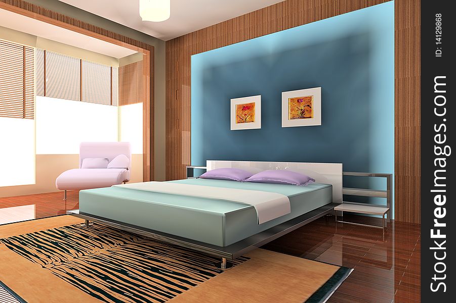 A cozy bedroom design proposal
