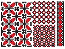 Texture Ukrainian Embroidery Element Stock Photos Texture Ukrainian Embroidery Element Stock Photos