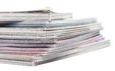 A Stack Of Magazines Royalty Free Stock Images A Stack Of Magazines Royalty Free Stock Images