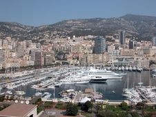 Harbour At Monte Carlo Royalty Free Stock Photography Harbour At Monte Carlo Royalty Free Stock Photography