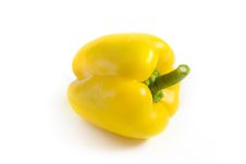 Yellow Pepper On A White Background Stock Image Yellow Pepper On A White Background Stock Image