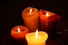 Candles In The Dark Royalty Free Stock Images Candles In The Dark Royalty Free Stock Images