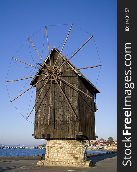 Nesebar Mill, photo taken in Bulgaria Nesebar