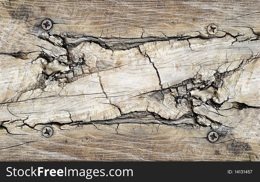 Cracked Wood Background