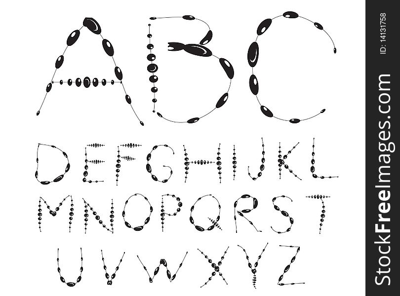 Stylish alphabet