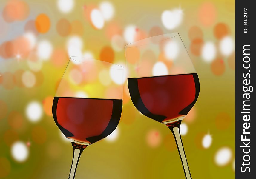 Image of two glasses for special occasion. Image of two glasses for special occasion