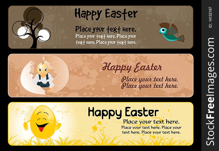 Grungy Easter Banner