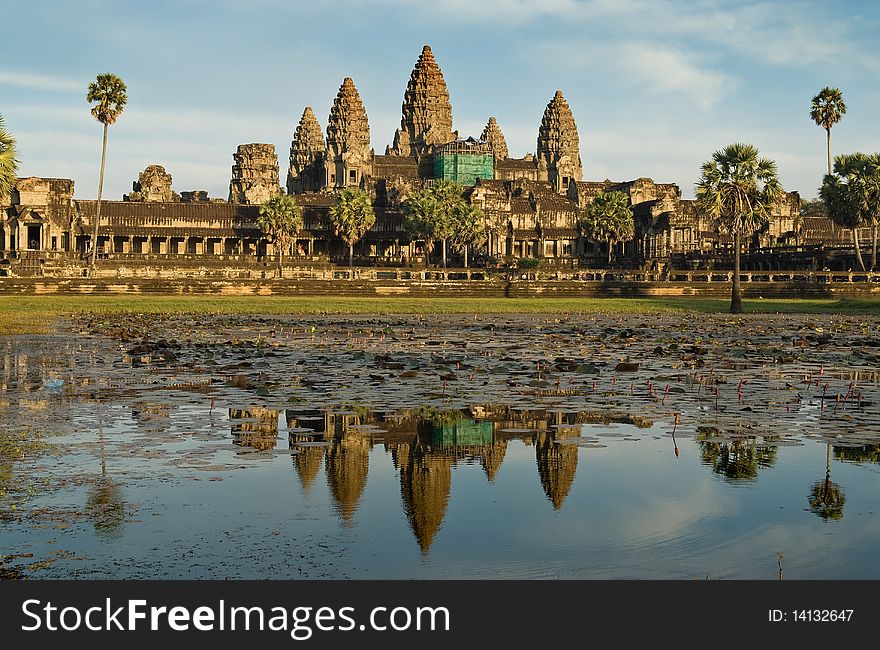 Great Angkor Wat temple in Cambodia. Great Angkor Wat temple in Cambodia