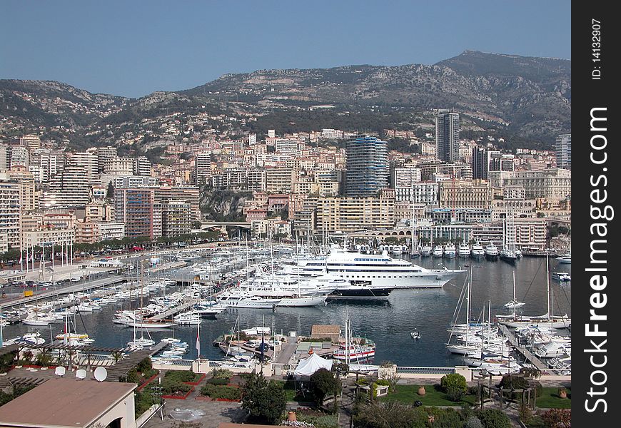 Monte Carlo – playground of the super-rich and their luxury yachts. Monte Carlo – playground of the super-rich and their luxury yachts